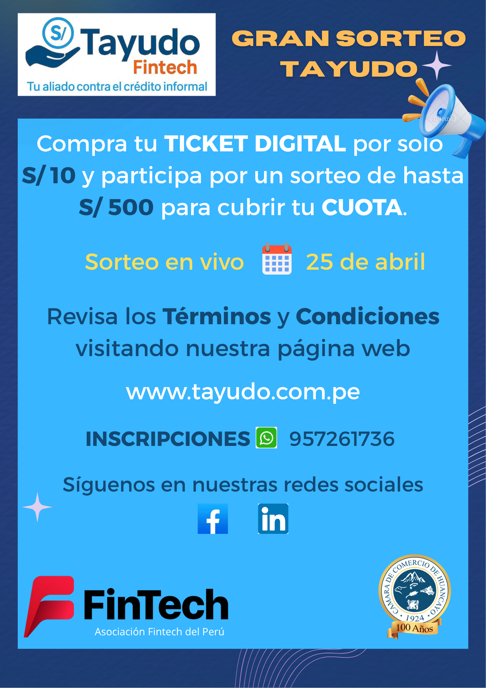 Flyer Gran Sorteo Tayudo